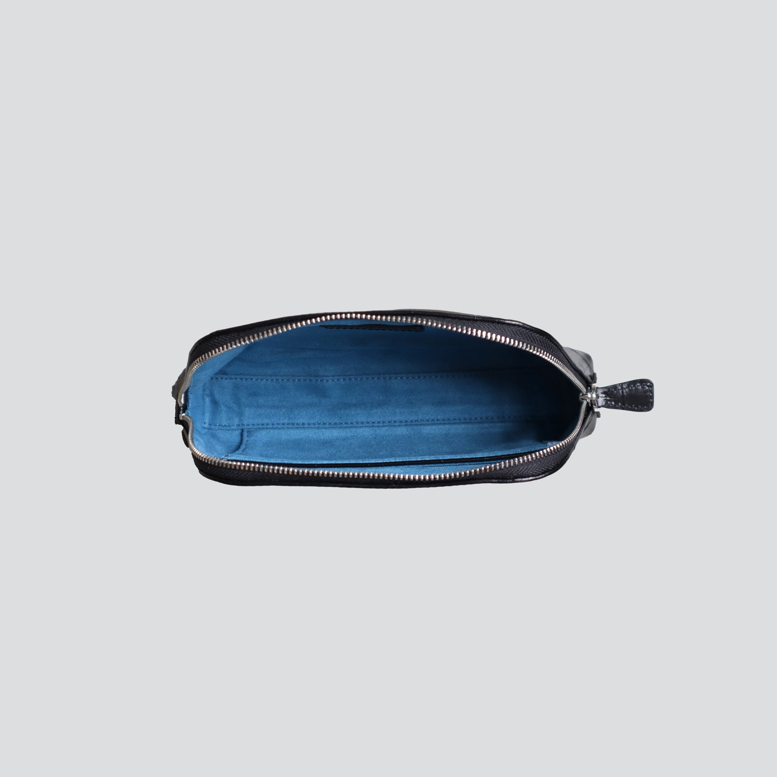 Makeup Bag - soft croco black